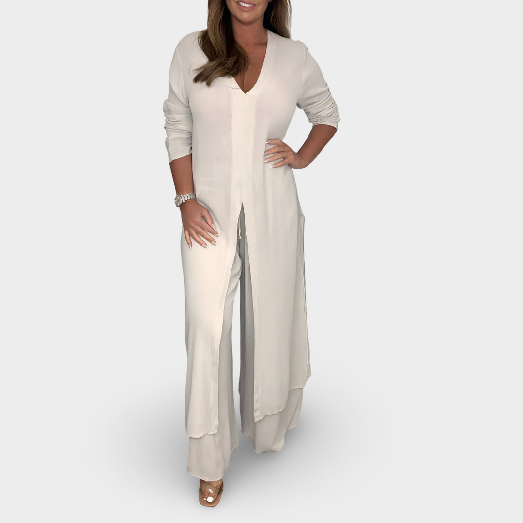 Levoire | Ensemble de printemps deux pièces léger Beige