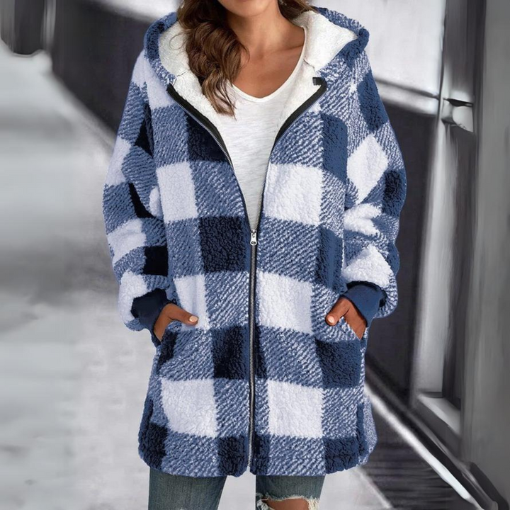 Levoire | Hoodie Surdimensionné Avec Doublure En Fausse Fourrure Pour Femmes Bleu