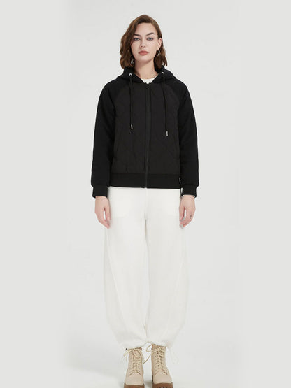 Doudoune Matelassée à Capuche en Duvet