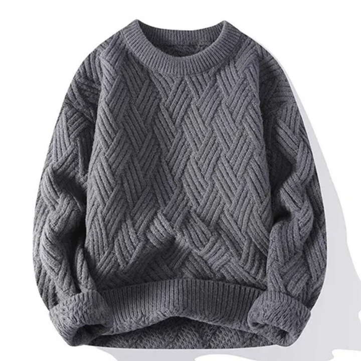 Levoire | Pull homme chaud Retro Gris