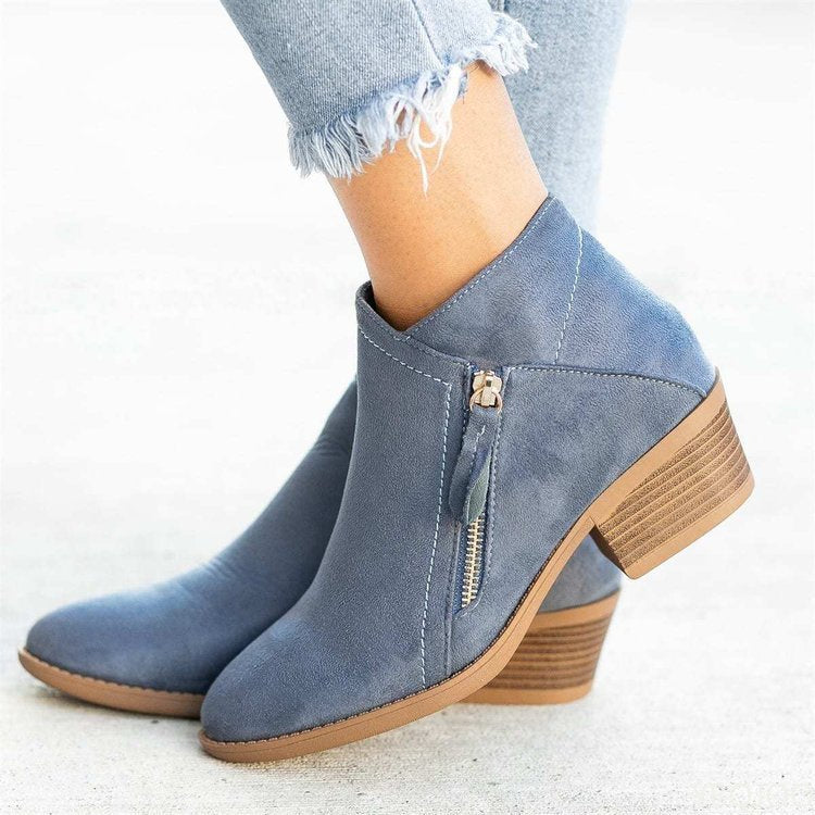 Levoire | Bottines - Confort élégant et élégance stable Bleu