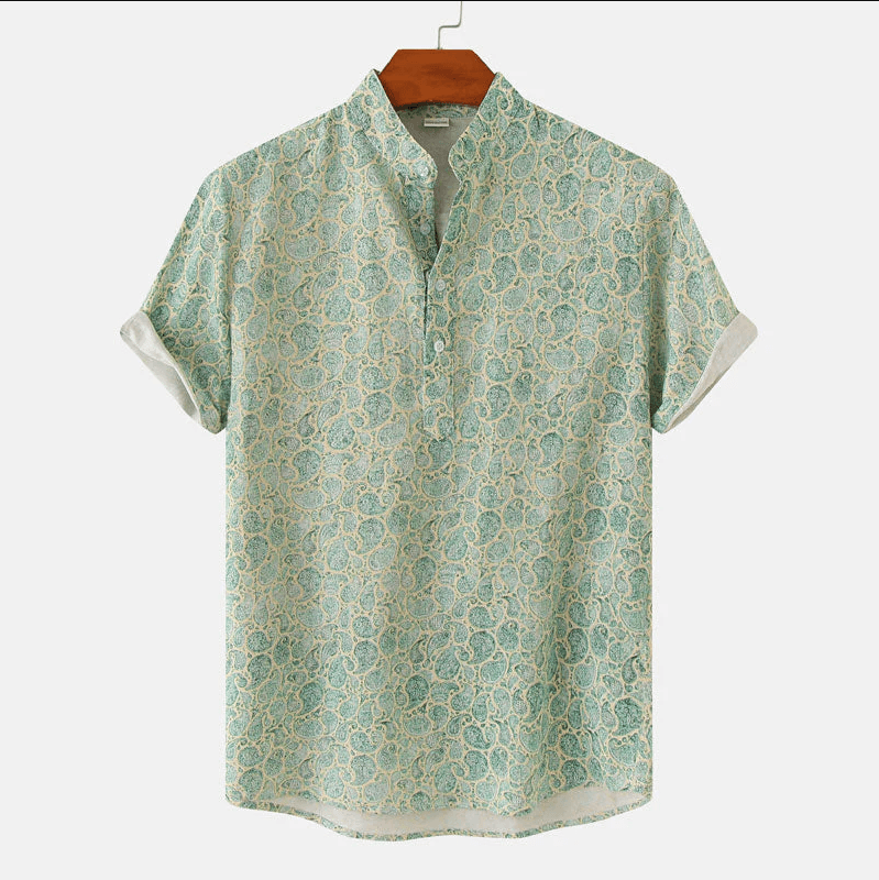 Levoire | Robe Motif Floral Frais Été Vert