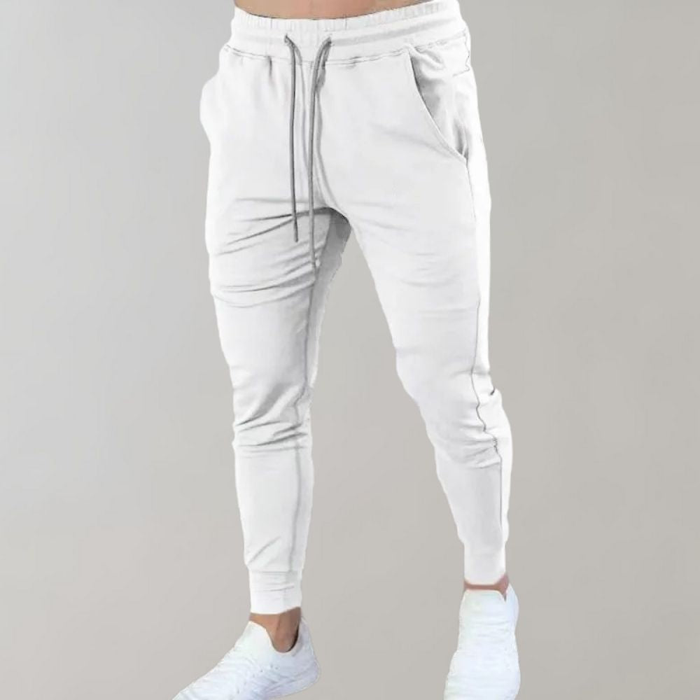 Levoire | Pantalon de jogging homme slim fit look sportif pour l'homme moderne Blanc