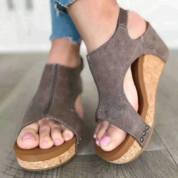 Levoire | Sandales Pour Femmes Orthopédiques Au Design Ergonomique Taupe