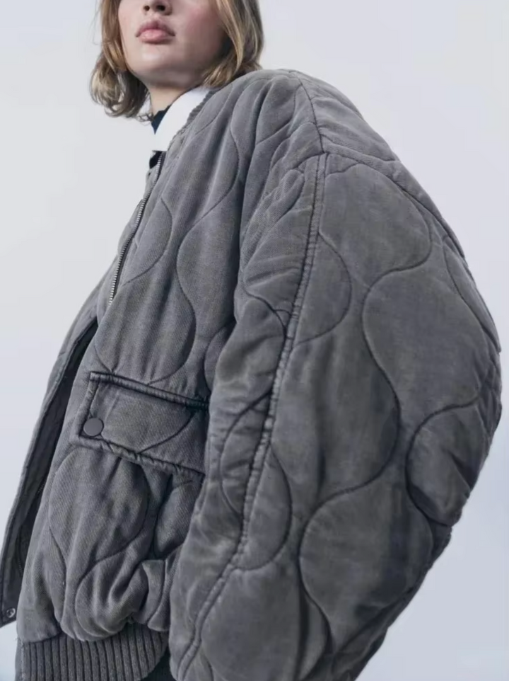Levoire | Veste En Coton Avec Col Rond