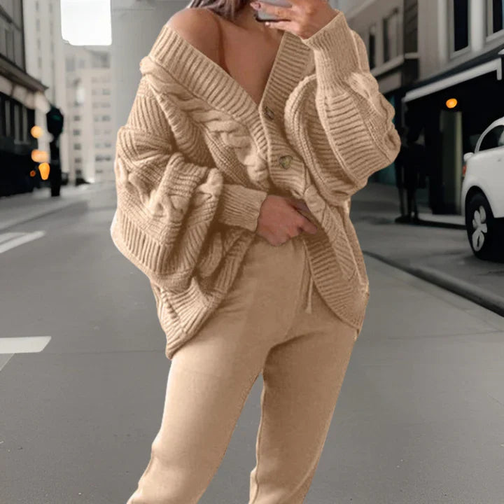 Levoire | Veste en tricot pour femmes Khaki