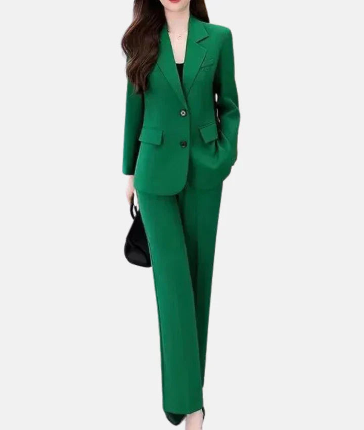 Levoire | Costume Pant Avec Blazer Cintré Vert