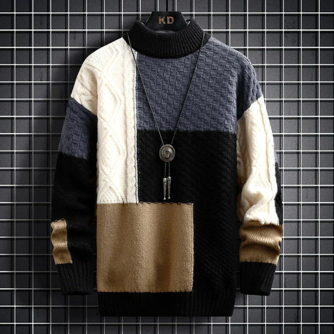 Levoire | Pull pour hommes chaud Noir
