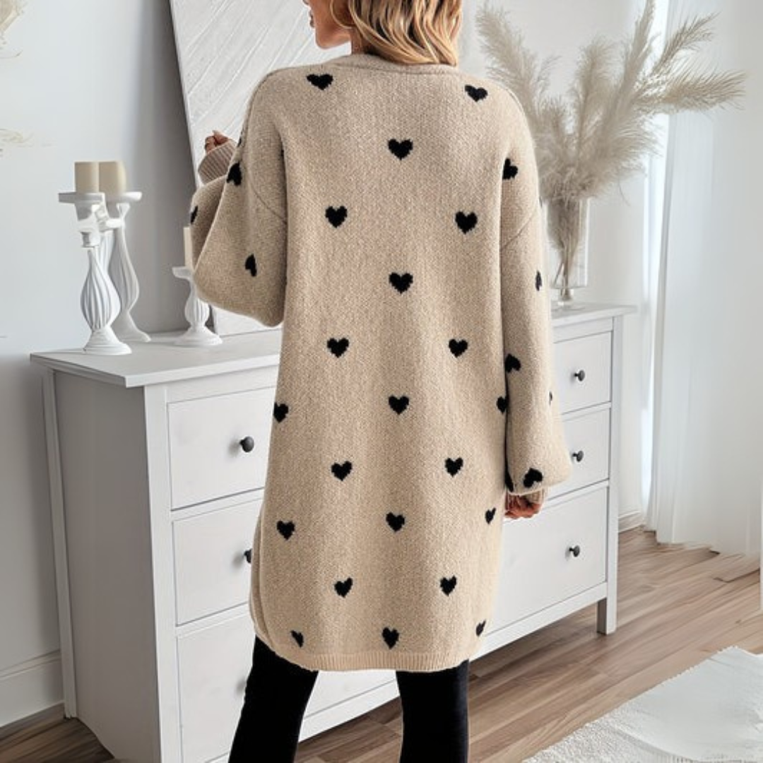 Levoire | Veste en maille avec motif cœur