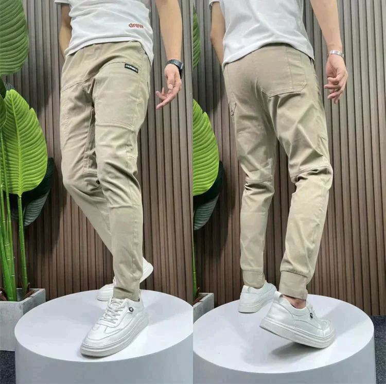 Levoire | Pantalons cargo élastiques Beige