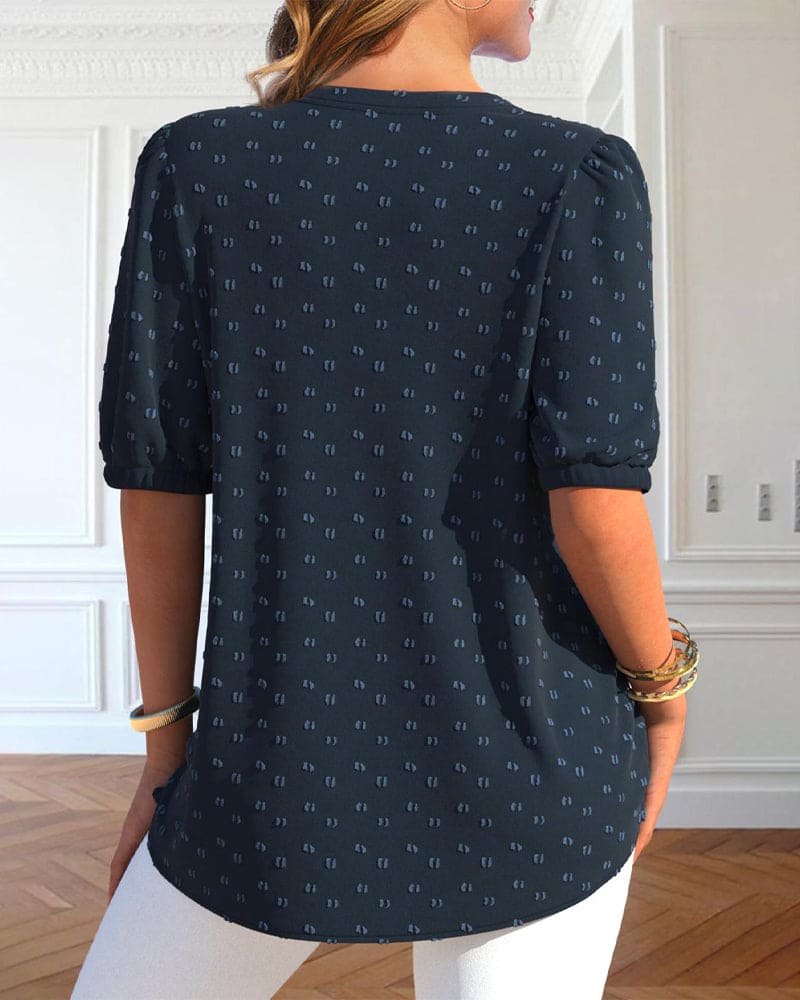 Levoire | Blouse Avec Manches Bouffantes Et Décolleté En V