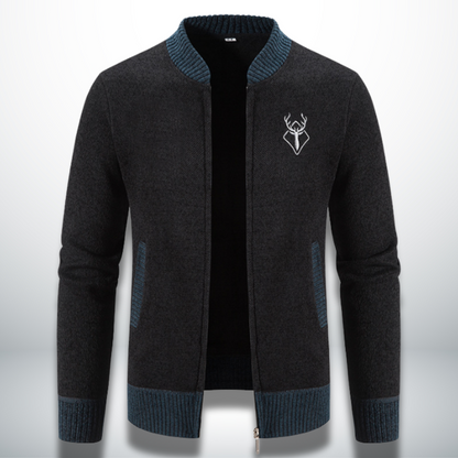 Levoire | Pull élégant et confortable avec zip Nero