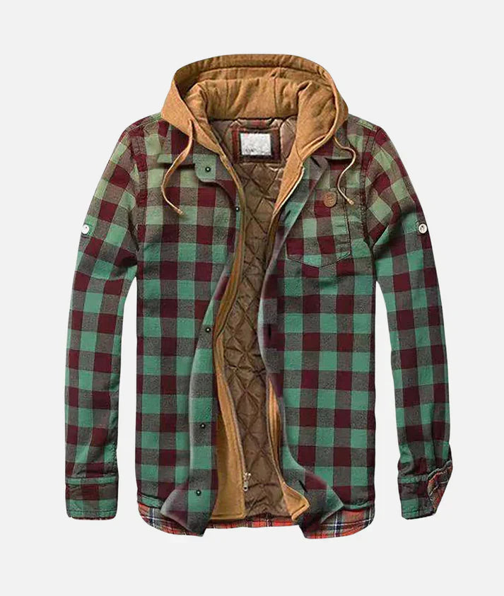 Levoire | Veste à motifs avec capuche Vert