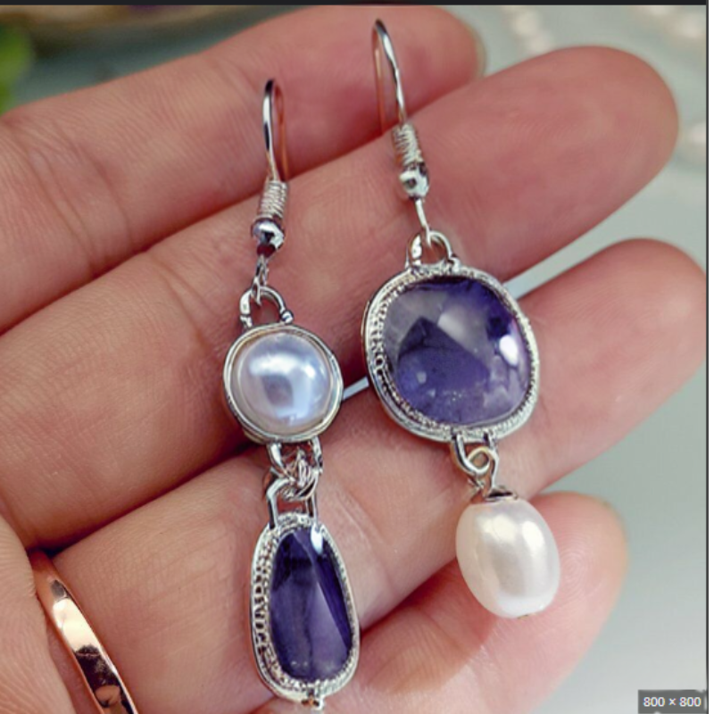 Levoire | Variété De Vin Boucles D'Oreilles En Pierre Naturelle Or