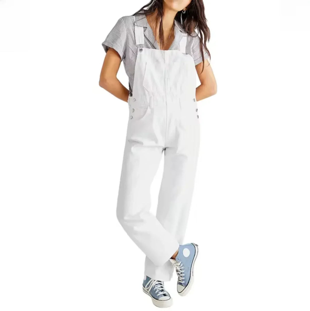 Levoire | Salopette Denim Élégante Blanc