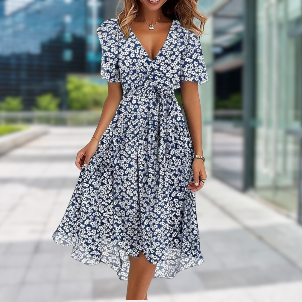 Levoire | Robe Élégante Simple Et Moderne Bleu