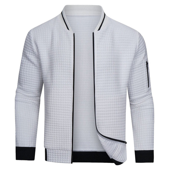 Levoire | Veste Pour Hommes Au Design Minimaliste Épuré Et À La Coupe Chaude Blanc