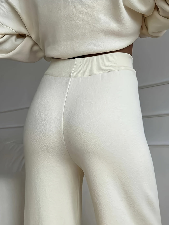 Levoire | Pull À Col Roulé Et Pantalon Droit Femme Ensemble Pour Le Quotidien