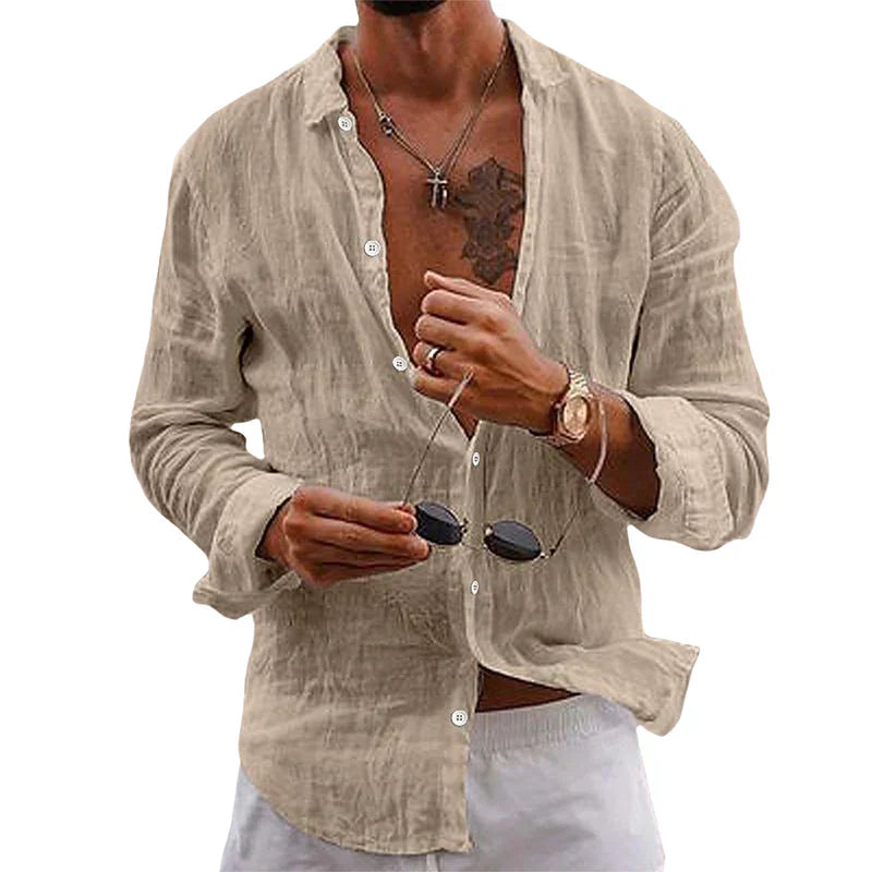 Levoire | Chemise En Lin Pour Des Jours Chauds Beige