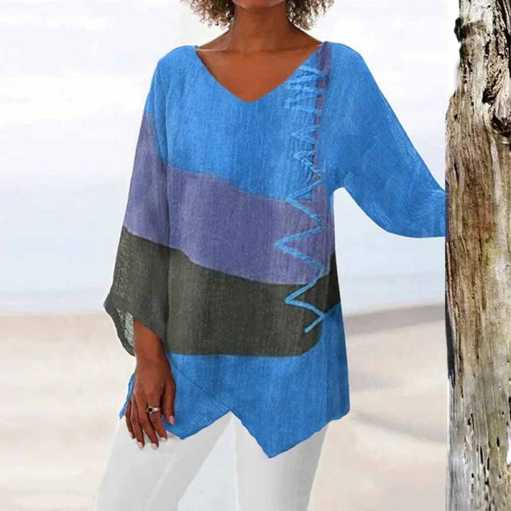 Levoire | Blouse Tricolore Bleu