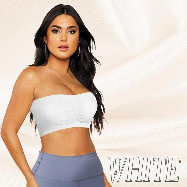 Levoire | Femmes Ultimate Lifter Stretch Sans Bretelles Soutien-gorge Confortable Pour Femmes Blanc (3x)