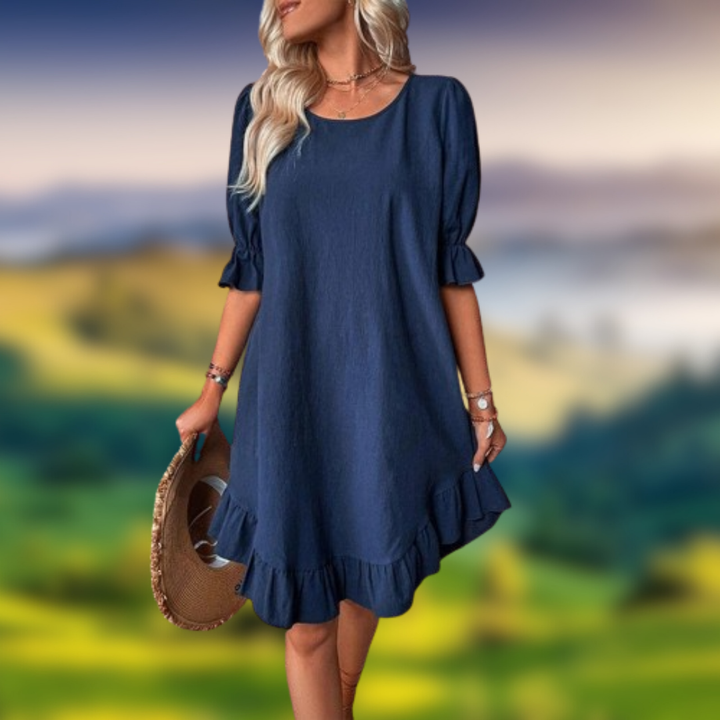 Levoire | Robe élégante d'été Blu Notte