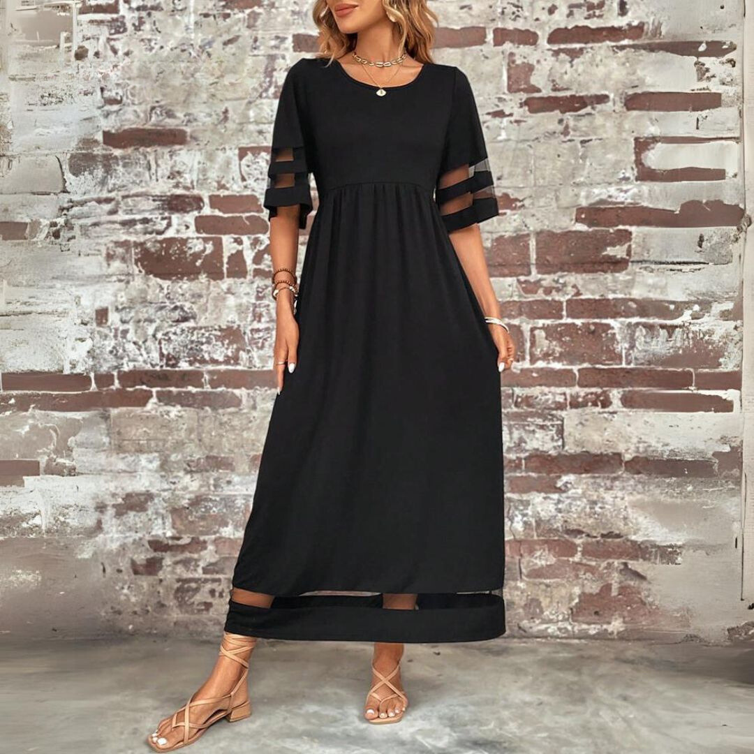 Levoire | Robe Décontractée Pour Loisirs Noir S