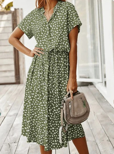 Levoire | Robe D'Été Au Design Décontracté Pour Un Look Sans Effort Vert