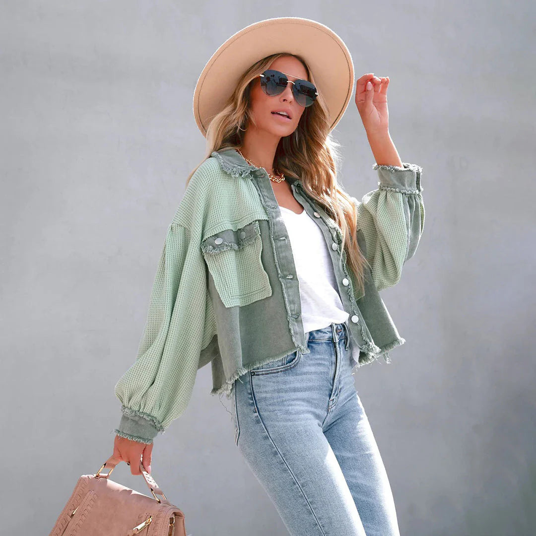 Levoire | Veste Femme Élégante Et Confortable Veste Vintage Pour Femmes Vert