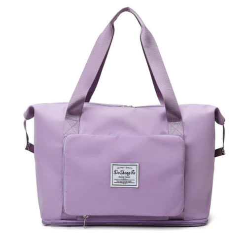 Levoire | Grand capacité sac de voyage pliable Hell lilas