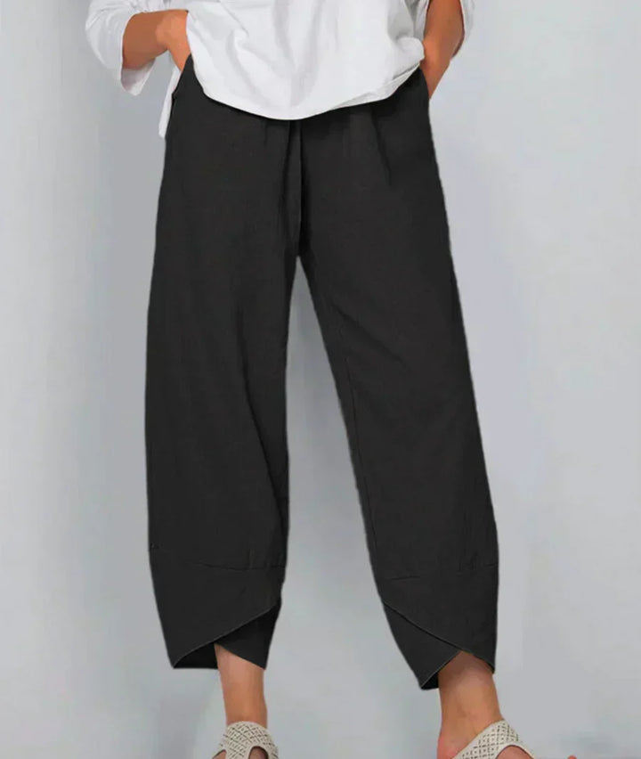 Levoire | Élégant Chic Confortable Pantalons Avec Manchon À La Mode Noir