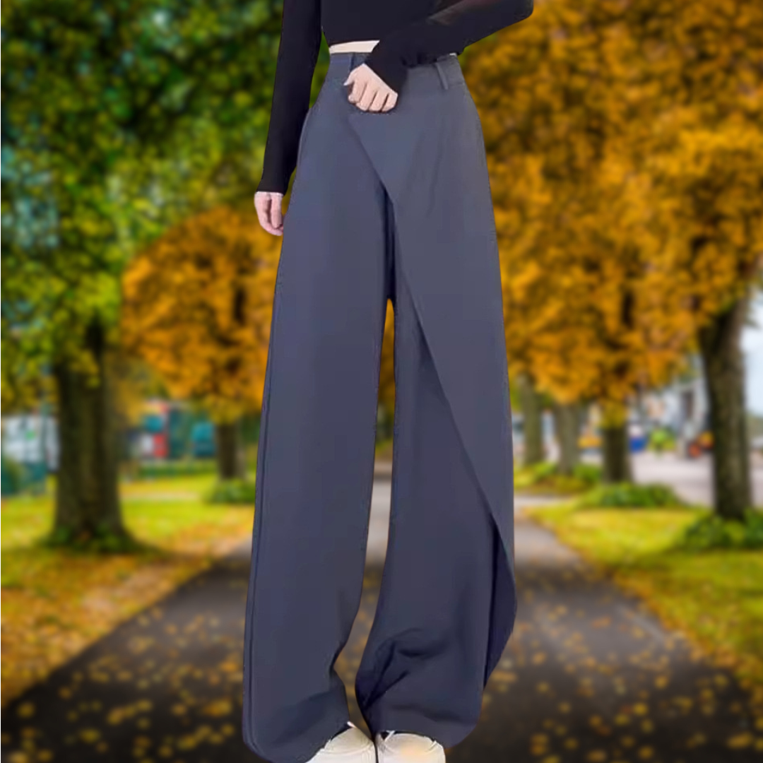 Levoire | Pantalons asymétriques taille haute Gris