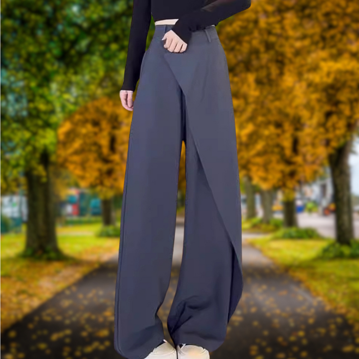 Levoire | Pantalons asymétriques taille haute Gris
