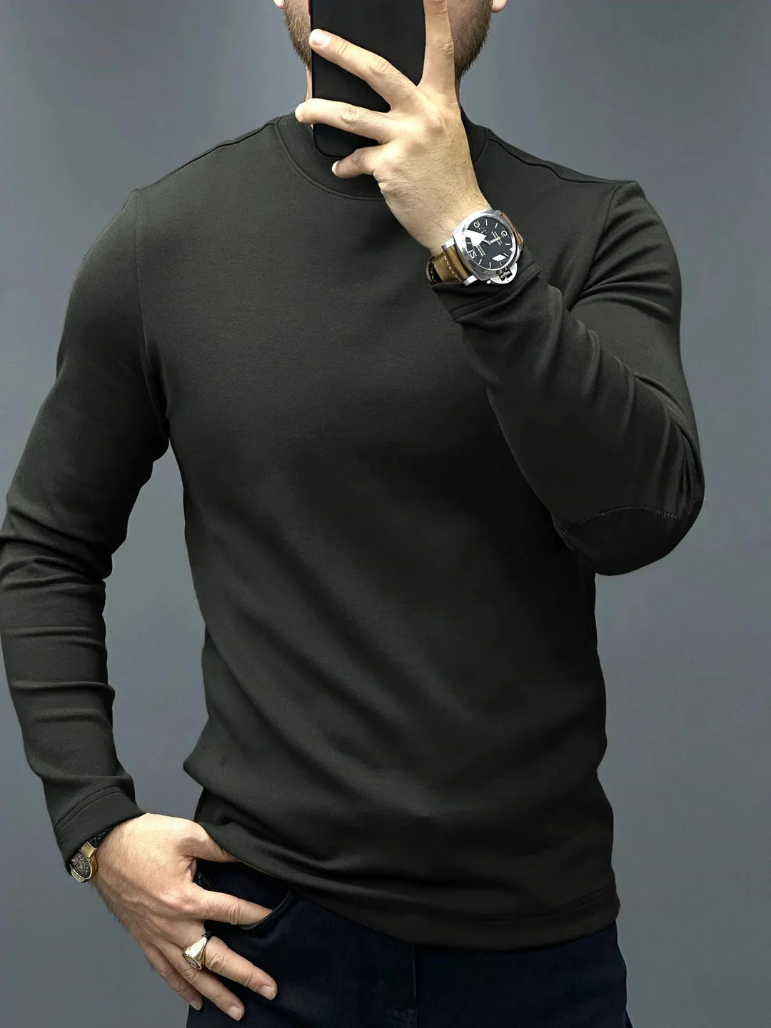 Levoire | Pull À Manches Longues Pour Confort Et Style Gris foncé
