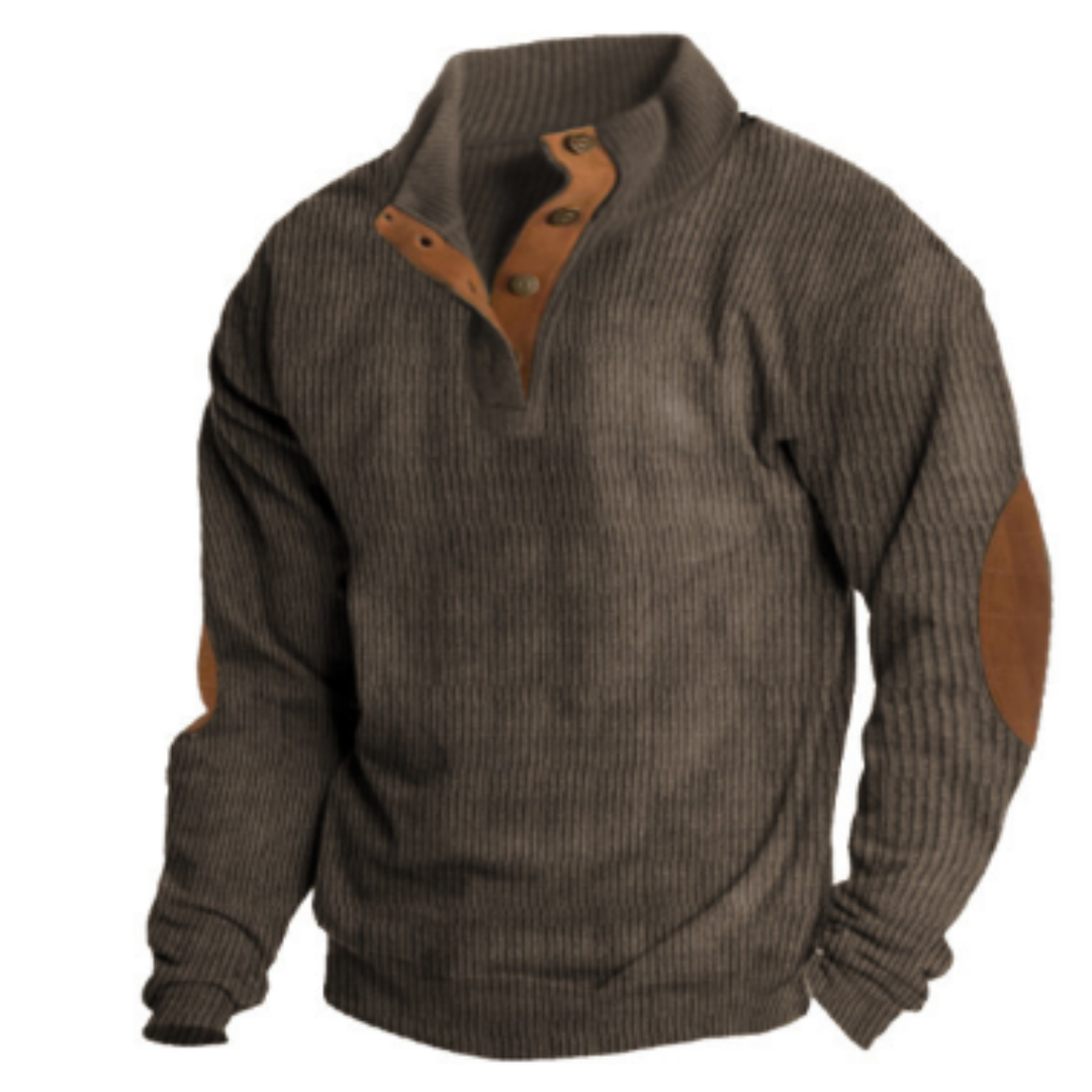Levoire | Pull chaud pour hommes vintage Braun