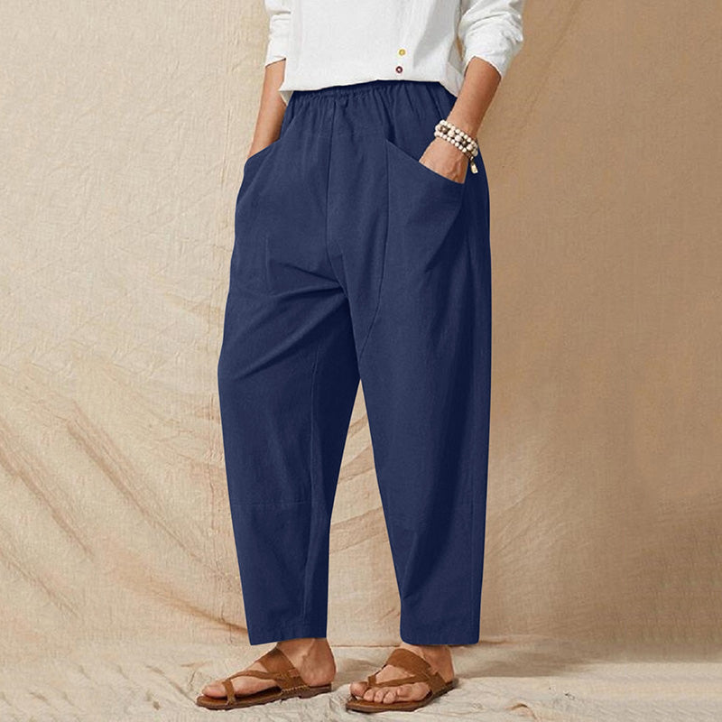 Levoire | Pantalons D'Été Colorés Et Légers Pour Femmes Bleu