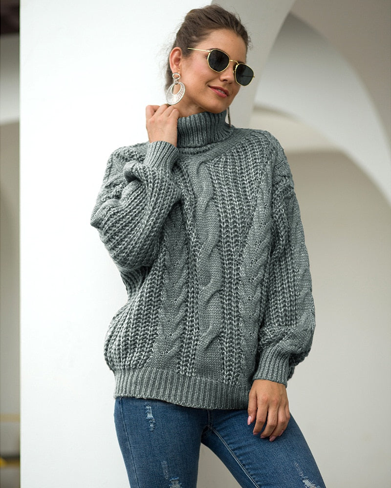 Levoire | Pull À Col Roulé Pour Femmes Gris