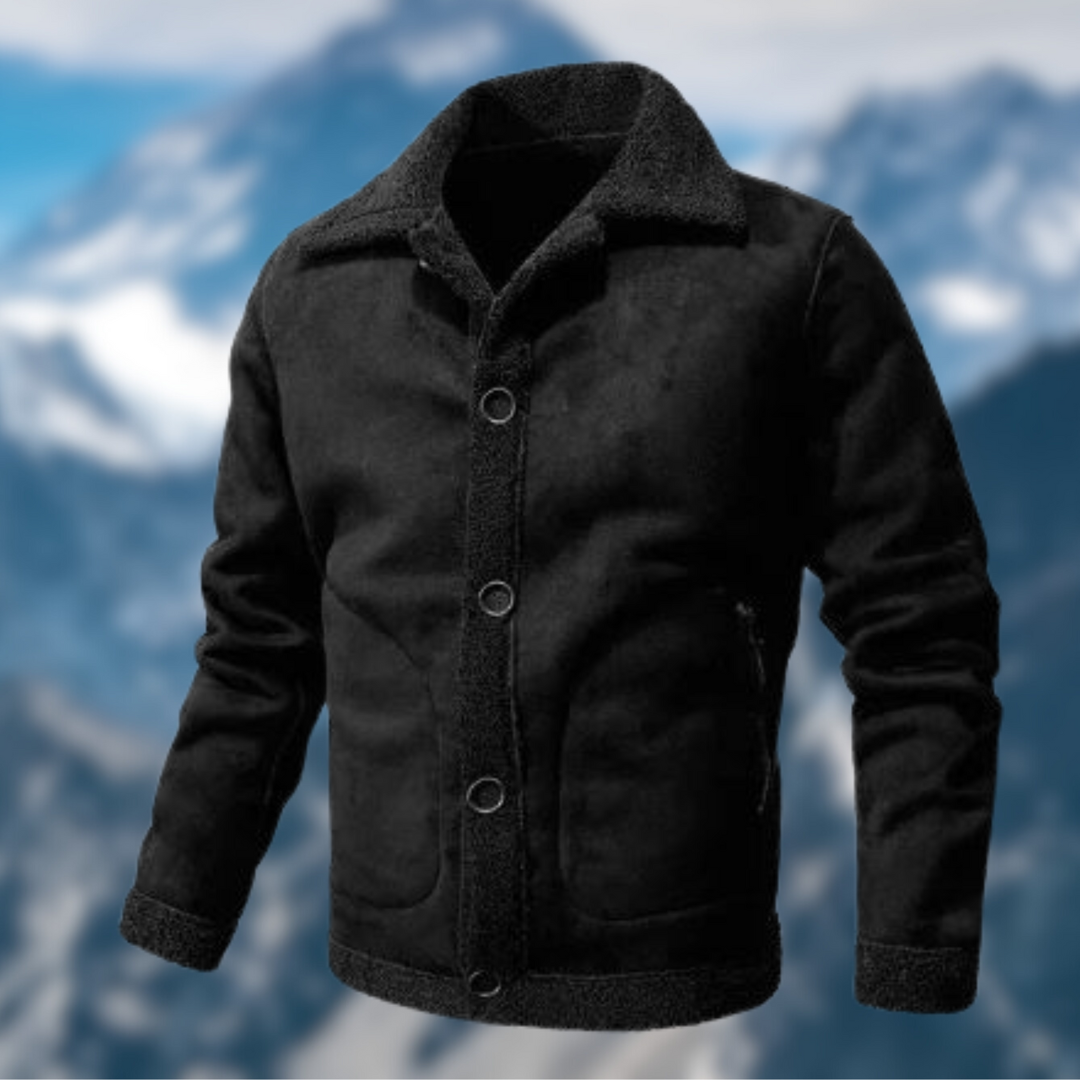 Levoire | Manteau Hommes Chaud Hiver Noir