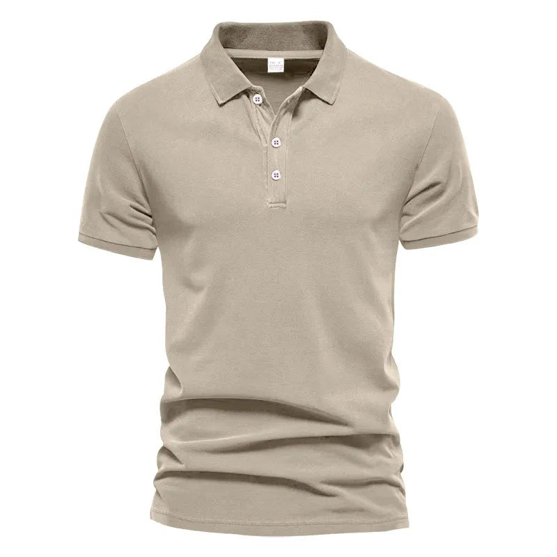 Levoire | Polo Manches Courtes Hommes Chic Khaki