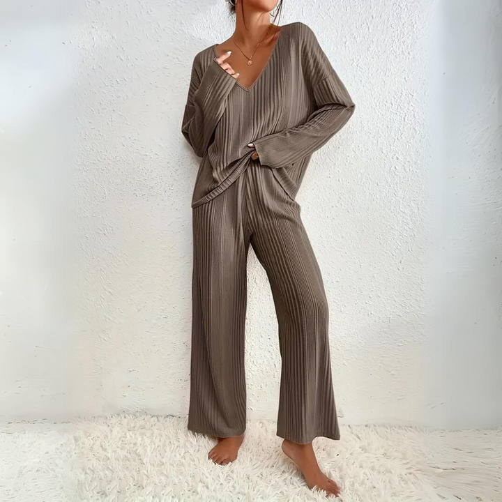 Levoire | Ensemble Femme Confortable En Deux Pièces Braun