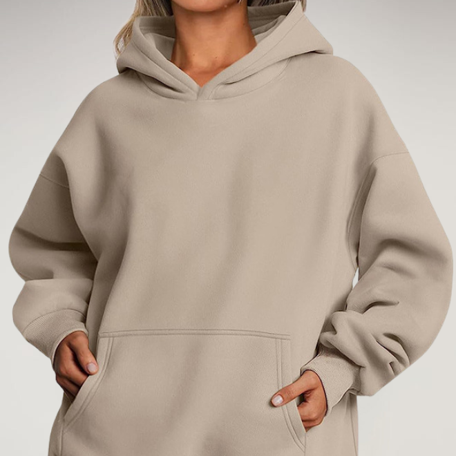 Levoire | Veste À Capuche À Manches Longues Avec Poches Khaki