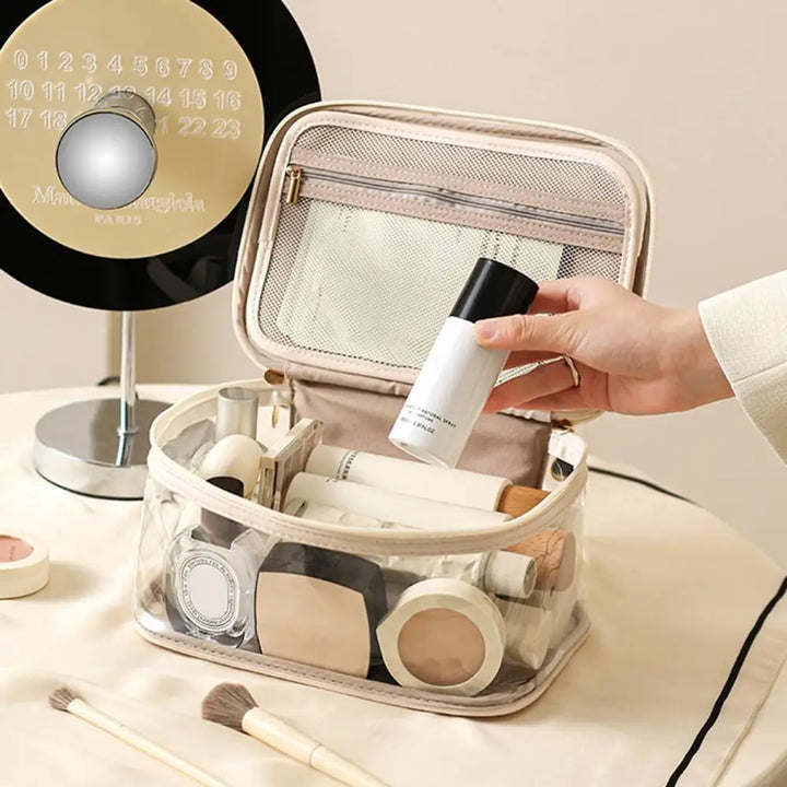 Levoire | Grande Trousse De Maquillage Étanche En Pvc Transparent