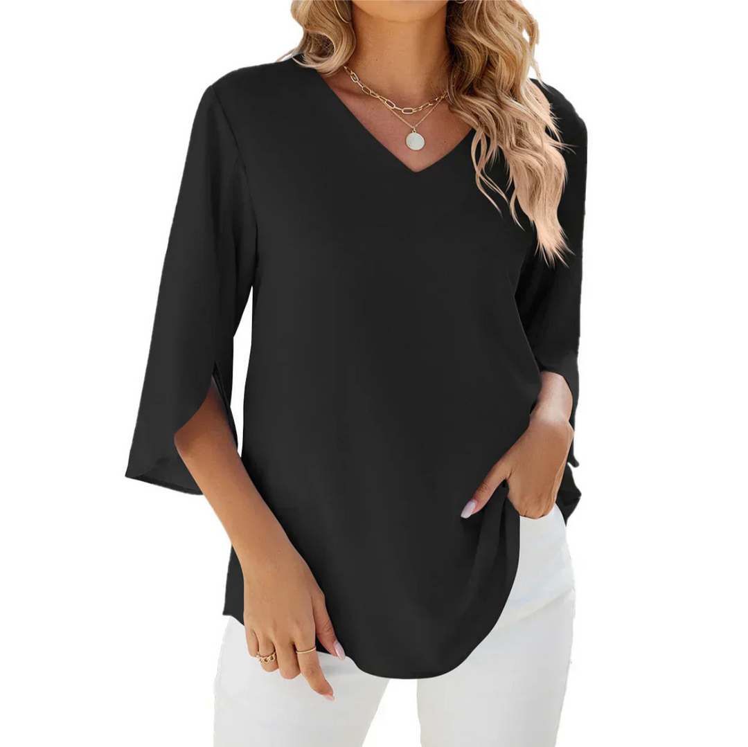Levoire | T-Shirt Long Sleeve FR Femmes Noir