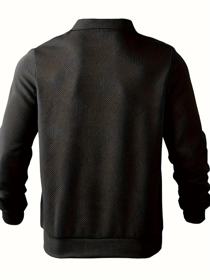 Levoire | Pull Avec Demi-Zip Et Motif Géométrique