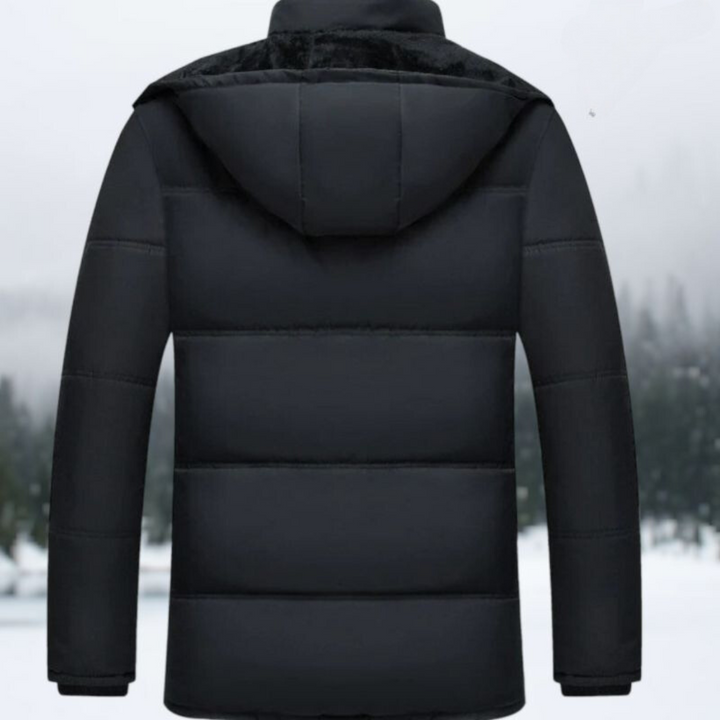 Levoire | Veste Chaude Noire À Manches Longues Doublée