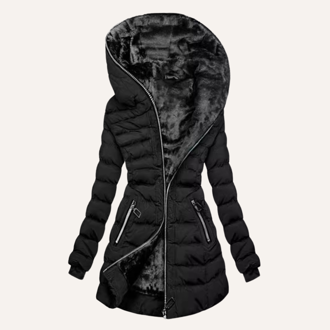 Levoire | V manteau d'hiver Noir