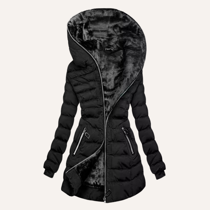 Levoire | V manteau d'hiver Noir