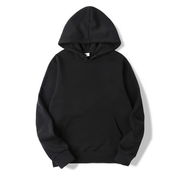 Levoire | Rento Manches Longues Sweat À Capuche Ample Avec Poches Noir