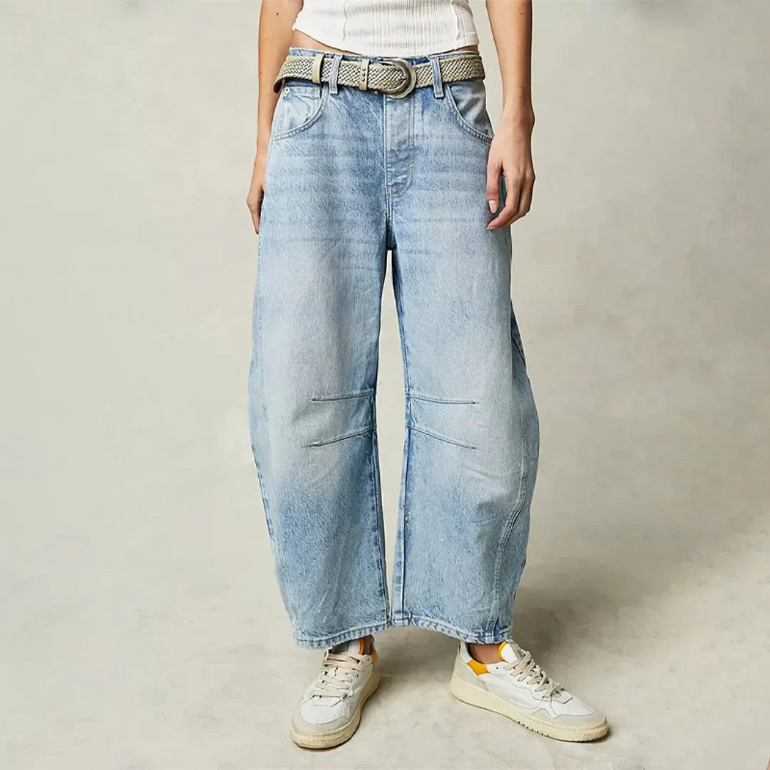 Levoire | Jeans Larges Confortables Pour Femmes Bleu clair