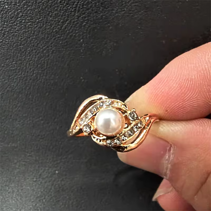 Levoire | Bague Élégante Perle Et Diamant Or Gold